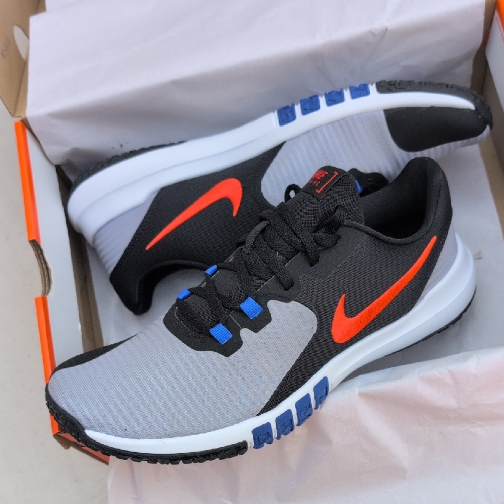 Nike Flex Control TR4 - Wolf Grey Orange - Men's Size 11 ( CD0197-013 )